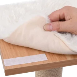 vidaXL Rascador para gatos con alfombra rascadora de sisal 123 cm Blanco Outlet