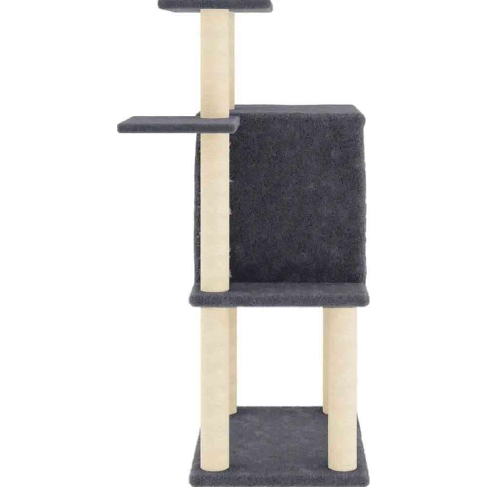 vidaXL Productos Para Mascotas-Rascador para gatos con postes de sisal 97 cm