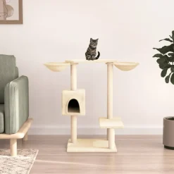 vidaXL Productos Para Mascotas-Rascador para gatos con postes para rascar color 82 cm