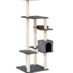 vidaXL Productos Para Mascotas-Rascador para gatos con postes de sisal 142 cm