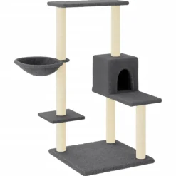 vidaXL Productos Para Mascotas-Rascador para gatos con postes de sisal 95 cm