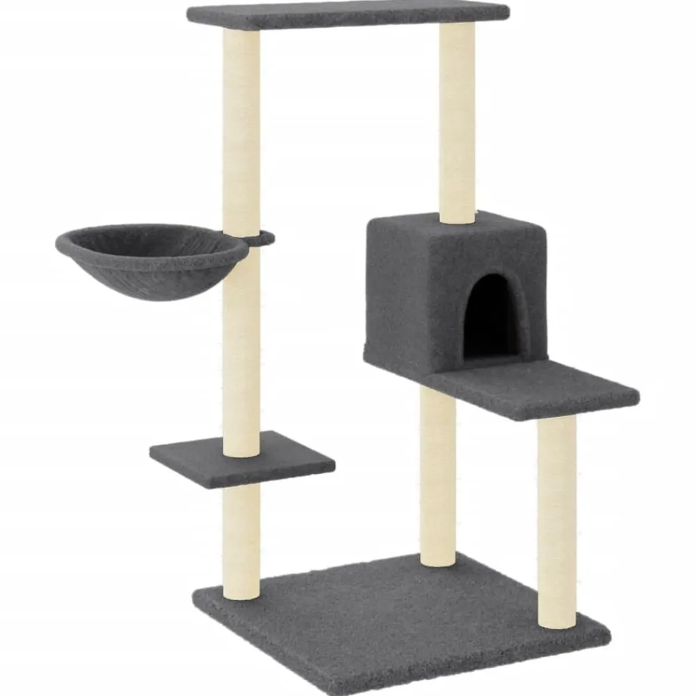 vidaXL Productos Para Mascotas-Rascador para gatos con postes de sisal 95 cm