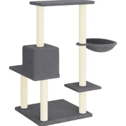 vidaXL Productos Para Mascotas-Rascador para gatos con postes de sisal 95 cm