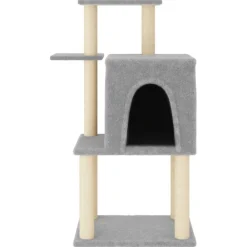 vidaXL Rascador para gatos con postes de sisal 97 cm Gris claro Online