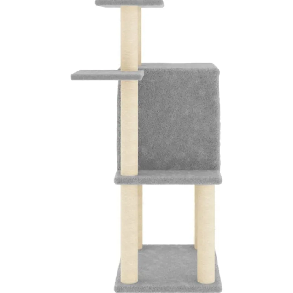 vidaXL Rascador para gatos con postes de sisal 97 cm Gris claro Online