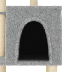 vidaXL Rascador para gatos con postes de sisal 97 cm Gris claro Online