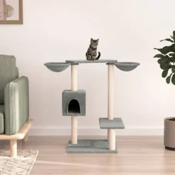 vidaXL Productos Para Mascotas-Rascador para gatos con postes 82 cm