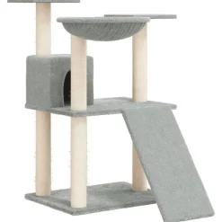 vidaXL Productos Para Mascotas-Rascador para gatos con postes de sisal 83 cm