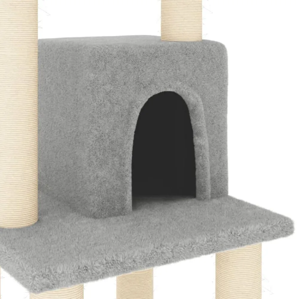 vidaXL Productos Para Mascotas-Rascador para gatos con postes de sisal 105 cm