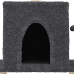 vidaXL Rascador para gatos con postes de sisal 122 cm Gris oscuro Hot