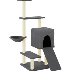 vidaXL Productos Para Mascotas-Rascador para gatos con postes de sisal 130,5 cm