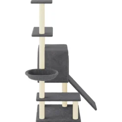 vidaXL Productos Para Mascotas-Rascador para gatos con postes de sisal 130,5 cm