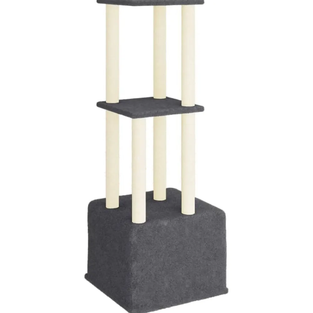 vidaXL Productos Para Mascotas-Rascador para gatos con postes de sisal 133,5 cm