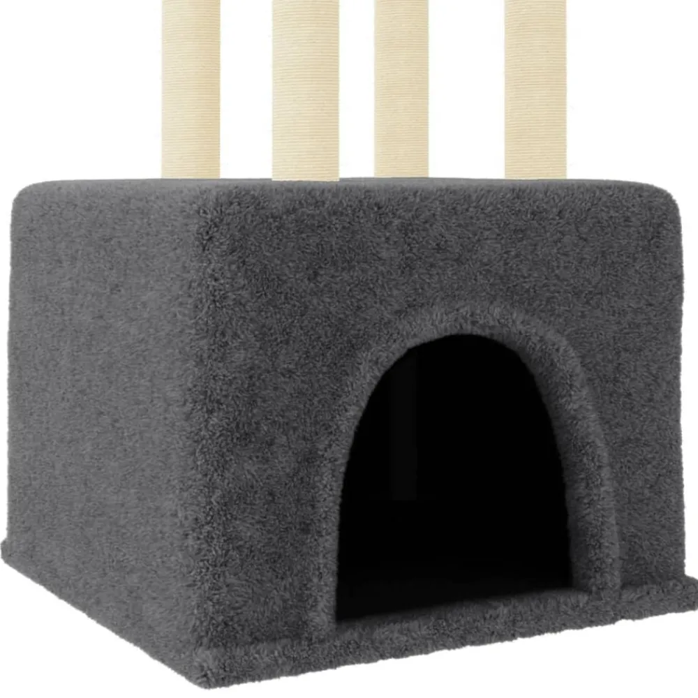 vidaXL Productos Para Mascotas-Rascador para gatos con postes de sisal 133,5 cm