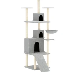 vidaXL Productos Para Mascotas-Rascador para gatos con postes de sisal 175 cm
