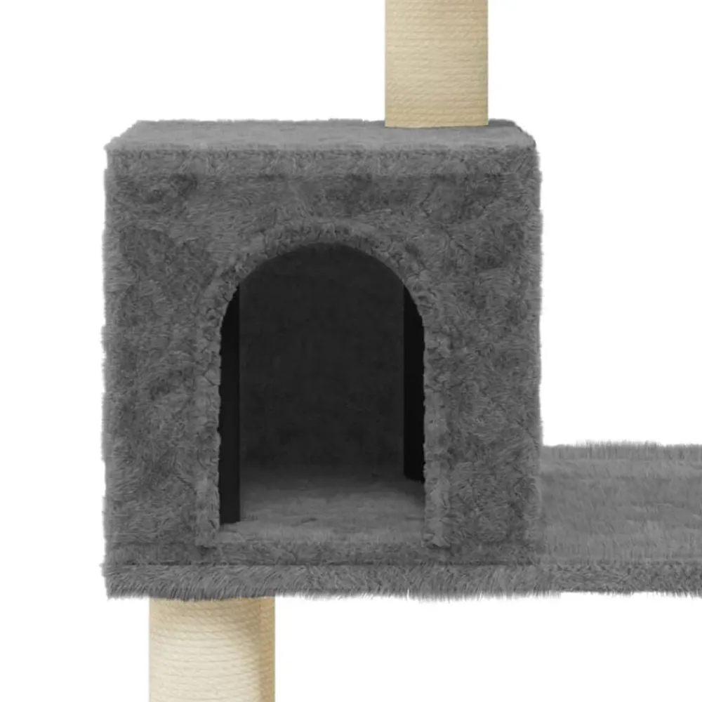 vidaXL Productos Para Mascotas-Rascador para gatos con postes de sisal 147 cm