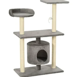 vidaXL Rascador para gatos con postes rascadores de sisal 95 cm Gris Sale
