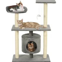 vidaXL Rascador para gatos con postes rascadores de sisal 95 cm Gris Sale