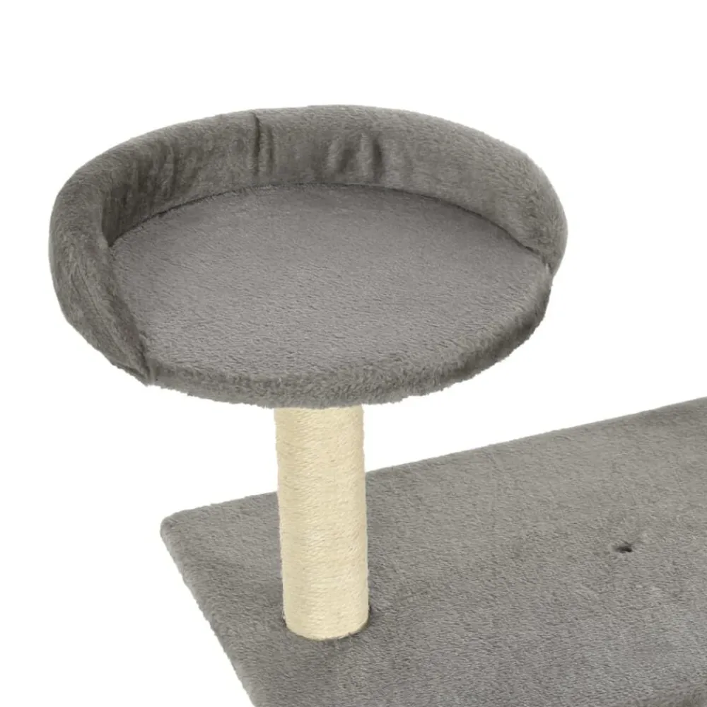vidaXL Rascador para gatos con postes rascadores de sisal 95 cm Gris Sale
