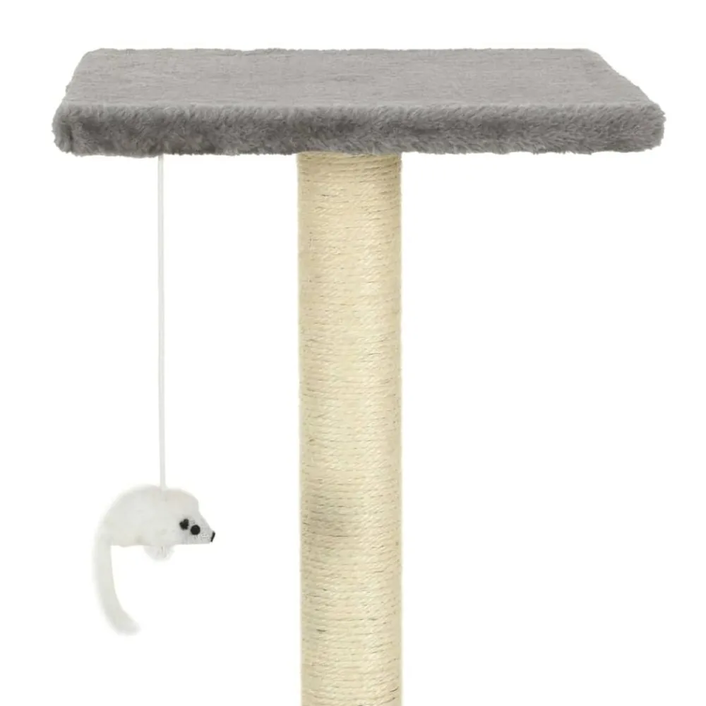 vidaXL Rascador para gatos con postes rascadores de sisal 95 cm Gris Sale