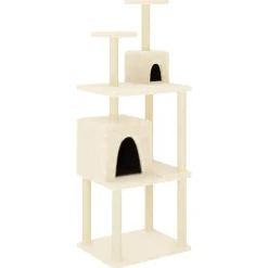 vidaXL Productos Para Mascotas-Rascador para gatos con postes de sisal color 167 cm