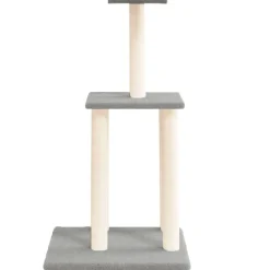 vidaXL Rascador para gatos con postes de sisal 85,5 cm Gris claro Outlet