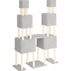 vidaXL Productos Para Mascotas-Rascador para gatos con postes de sisal 199 cm