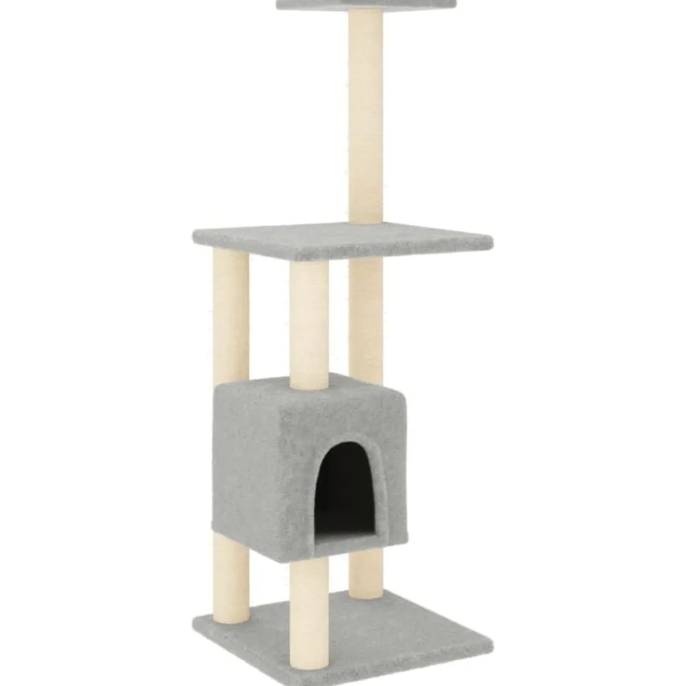 vidaXL Productos Para Mascotas-Rascador para gatos con postes de sisal 104 cm