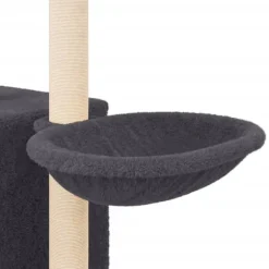 vidaXL Rascador para gatos con postes de sisal 145 cm Gris oscuro Sale