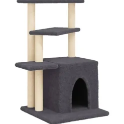 vidaXL Productos Para Mascotas-Rascador para gatos con postes de sisal 83,5 cm