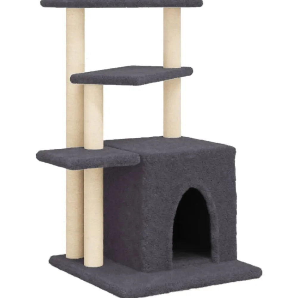 vidaXL Productos Para Mascotas-Rascador para gatos con postes de sisal 83,5 cm