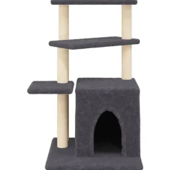 vidaXL Productos Para Mascotas-Rascador para gatos con postes de sisal 83,5 cm