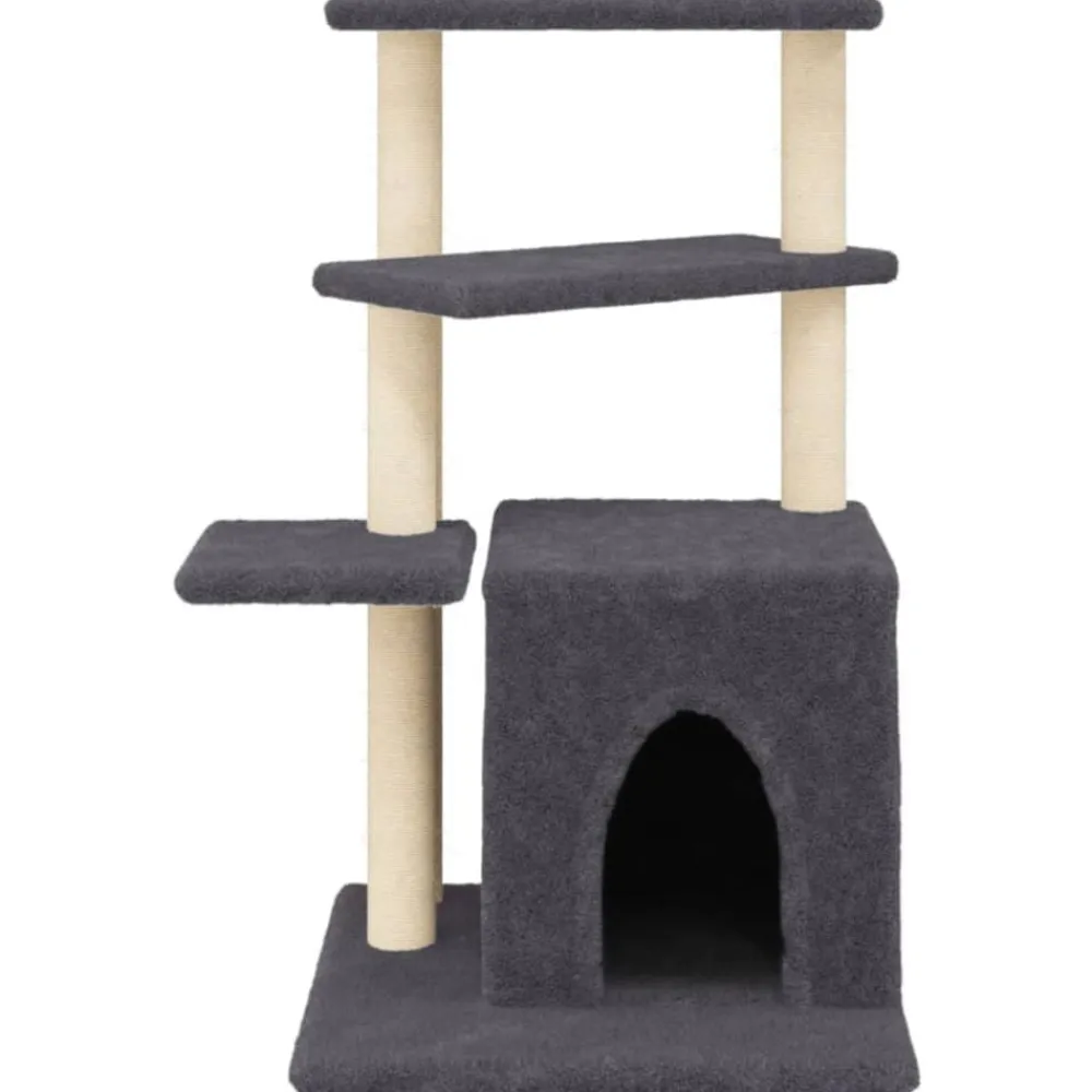 vidaXL Productos Para Mascotas-Rascador para gatos con postes de sisal 83,5 cm