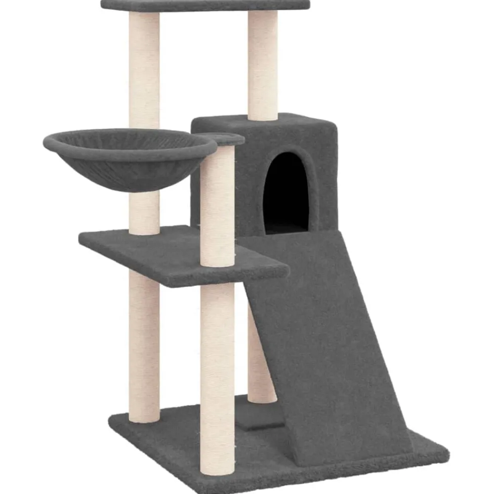 vidaXL Productos Para Mascotas-Rascador para gatos con postes de sisal 82 cm