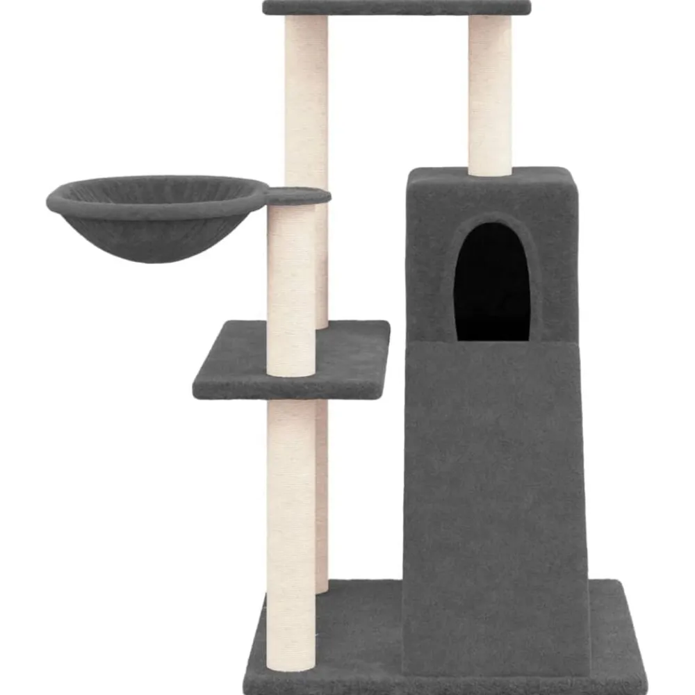 vidaXL Productos Para Mascotas-Rascador para gatos con postes de sisal 82 cm