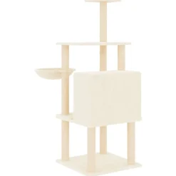 vidaXL Productos Para Mascotas-Rascador para gatos con postes de sisal color 132 cm