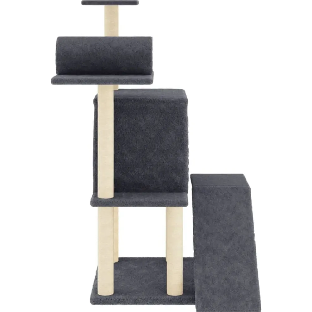 vidaXL Productos Para Mascotas-Rascador para gatos con postes de sisal 110,5 cm