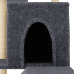 vidaXL Productos Para Mascotas-Rascador para gatos con postes de sisal 110,5 cm