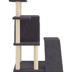 vidaXL Productos Para Mascotas-Rascador para gatos con postes de sisal 97 cm