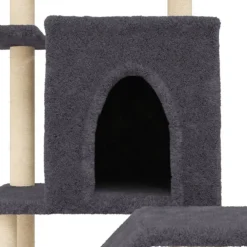 vidaXL Productos Para Mascotas-Rascador para gatos con postes de sisal 97 cm