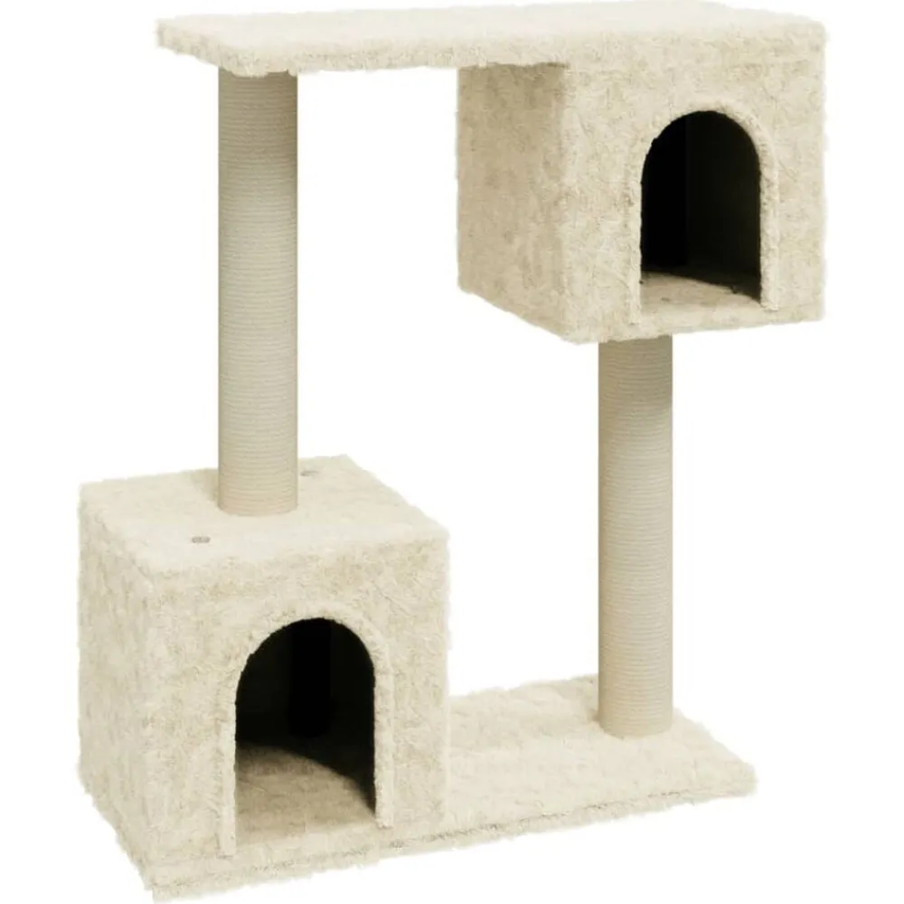 vidaXL Productos Para Mascotas-Rascador para gatos con postes de sisal 60 cm