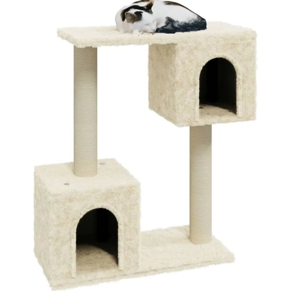 vidaXL Productos Para Mascotas-Rascador para gatos con postes de sisal 60 cm