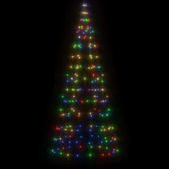 vidaXL Árbol de Navidad 200 LED de colores 180 cm Multicolor New