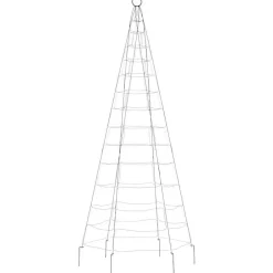 vidaXL Árbol de Navidad 200 LED de colores 180 cm Multicolor New