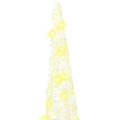 vidaXL Árbol de Navidad 3 pcs cálido 20 x 20 x 80 cm Acrílico cálido Sale