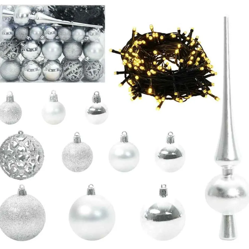 vidaXL Decoración-Árbol de Navidad artificial Verde 120 cm PVC, Plástico y Acero