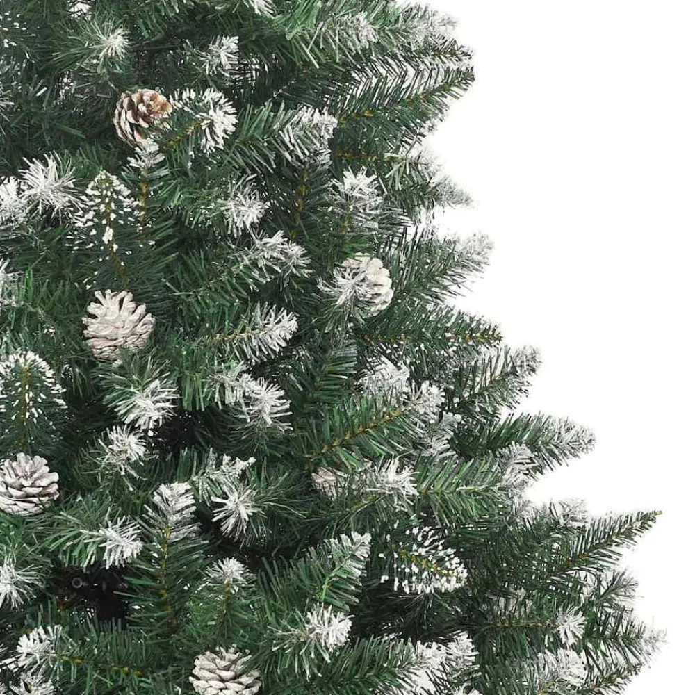 vidaXL Decoración-Árbol de Navidad artificial Verde 120 cm PVC, Plástico y Acero