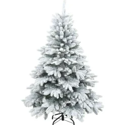 vidaXL Árbol de Navidad artificial con 150 LED 120 cm PE y PVC White Outlet