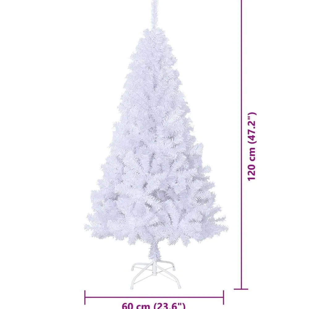 vidaXL Árbol de Navidad artificial con 150 LED 120 cm PVC y Acero Rosa Best