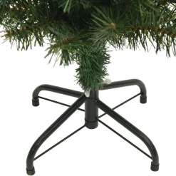 vidaXL Decoración-Árbol de Navidad artificial 120 cm PVC, Acero y Plástico